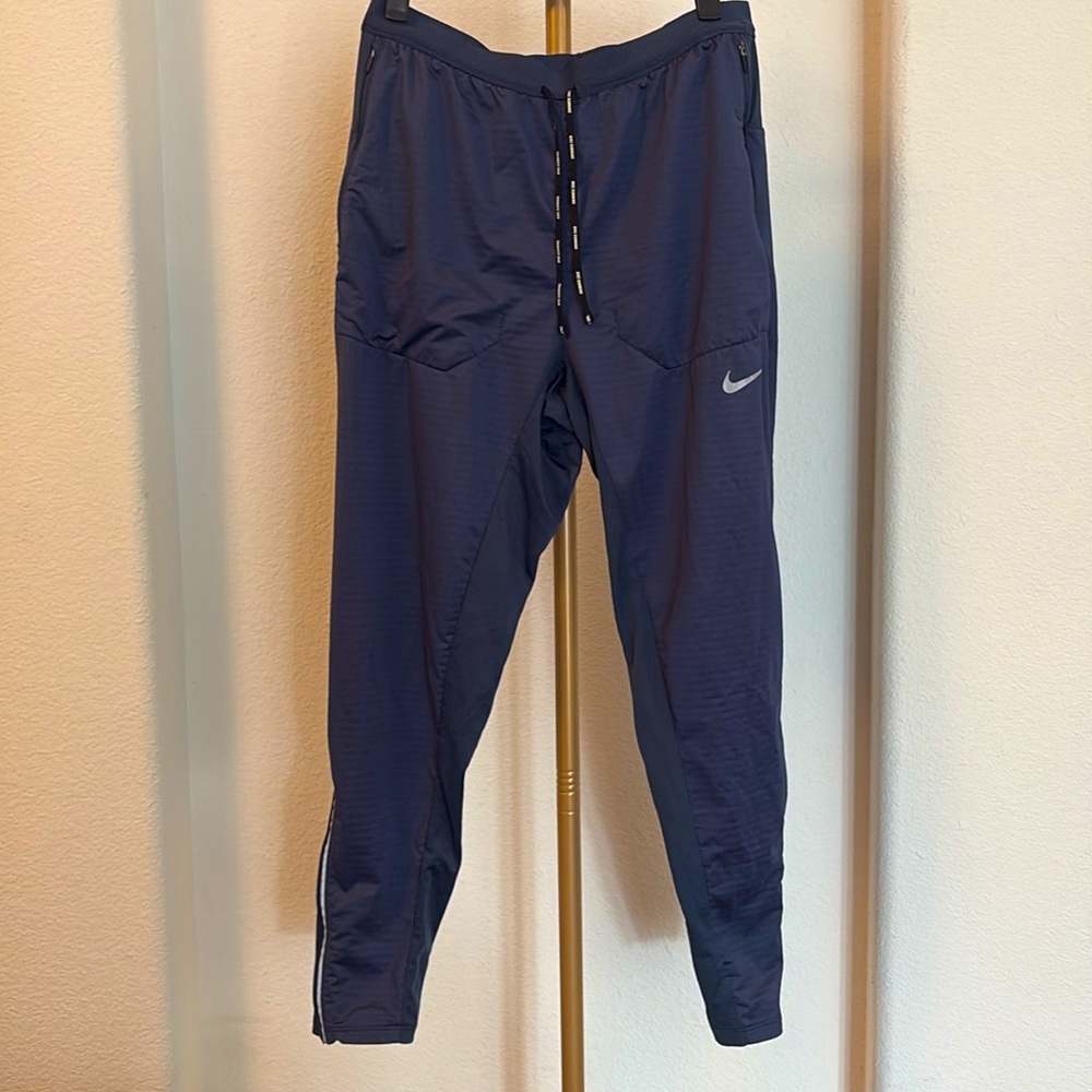 Nike Dri-fit Running Joggers/ Track Pants Blue. Inseam 24”